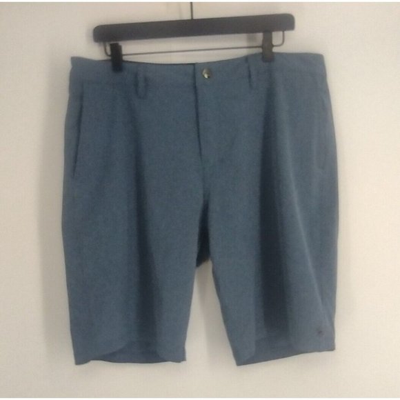Quiksilver Amphibians Flat Front Blue Hybrid Boardshorts Summer Surf Mens W 36 - Picture 1 of 8